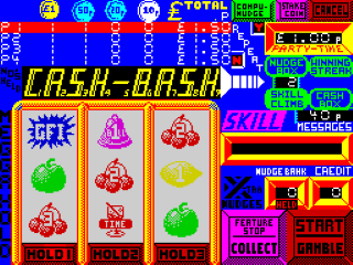 Fruit Machine title screen for ZX Spectrum